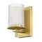 Z-Lite Grayson Wall Sconce, 1-Light, 4.75 In.W x 5.75 In.L x 8.25 In.H, Modern Gold/Clear + Etched Opal 1949-1S-MGLD - alternate 6